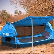 Mountview Double King Single Swag Camping Swags Canvas Dome Tent Free Standing