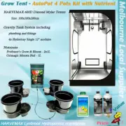 Hydroponics 100x100x200cm Grow Tent & AutoPot 4 Pots Grow System Nutrient Combo