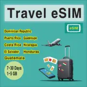 [eSIM] Dominican Republic Puerto Rico Guatemala Costa Rica etc Travel SIM Card