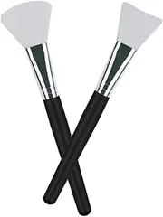 LORMAY 2 Pcs Premium Quality Silicone Face Mask Brush for Facials, Mud, Clay Mask, DIY, Modeling Mask, Body Lotion, and BB CC Cream