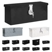 Aluminium Box Drawbar Belt Box Storage Chest Trunk Silver Multi Sizes vidaXL