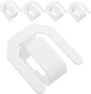 ABOOFAN 5pcs Wall Mounted Slipper Rack No Punch Adhesive Hooks for Bathroom Space Saving Slippers Storage with Water Drainage Feature Sleek Design for Easy Cleaning and Versatile Use