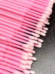 Disposable Eyelash Extension Micro Brush cotton Swabs removing, cleaning lashes