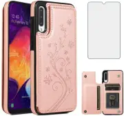 Samsung Galaxy A20 Case W/ HD Screen Protector Luxury Girls Women Glitter Cover