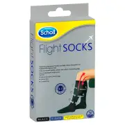 Scholl Flight Socks Compression Hosiery Black (Size: Large M9-12)