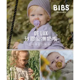 【BIBS】丹麥 De Lux 圓形矽膠安撫奶嘴-2入組(0-18m) 丹麥奶嘴 官方直營
