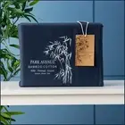 Super King Bed Park Avenue 500 Thread Count Bamboo Cotton Sheet Set Indigo