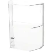 Plymor Acrylic Locking Case with Sliding Back, 1 Shelf, 12.75" x 10.5" x 5.5"