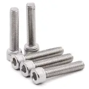 M6-1.0 x 20mm (30 pcs) Socket Head Cap Screws, 18/8 Stainless Steel 304, Full...