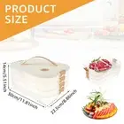 Deli Meat Container for Fridge 4 Layer Bacon Storage Container with Lid guGrg