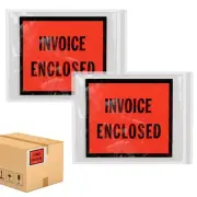 1000 Important Invoice And/Or Packing List Enclosed Envelopes 4 x 5 Full Face