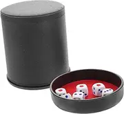 TOYANDONA Silent Dice Cup Game Dice Set Noise-Reducing Dice Shaker for