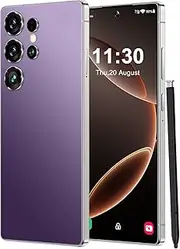 [ONOLA] for G25 Ultra Unlocked Android Phone,US Version, 8+256GB Smartphone with S Pen, Android 13.0,48+108MP Zoom Camera,6.82" HD, 6800mAh,Dual SIM Cell Phone,Build-in Pen Phone (Purple)