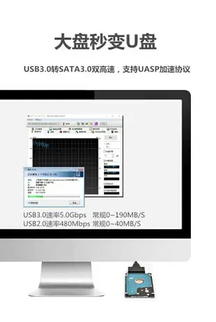 sata轉usb 3.0易驅線 2.53.5寸機械 SSD固態光驅外接讀取硬盤 轉接線