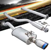 Megan RS Stainless CBS Exhaust System Burnt Oval Tip For 12-15 Civic Si Sedan
