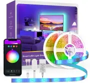 32.8ft LED Strip Light 5050 RGB Color Changing Alexa Google Smart Home TV App