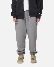 [JORDAN] Jordan Brooklyn Fleece Pants Carbon Heather/white - Size M M Carbon Heather/