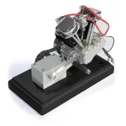 Motorcycle Kick Start & Flywheel & Clutch for CISON FG-9VT 9cc V-Twin Engine Model Kick Start And Flywheel With Black V2 Engine And Black Base