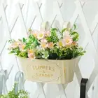 Metal Garden Bucket Portable Pastoral Flower Utensils New Railing Planter Box