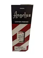 Angelus Leather Dye 3 oz. with Applicator for Shoes Boots Bags NEW Light Blue