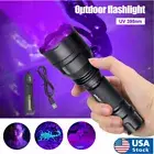 USB Rechargeable UV Light LED Flashlight 395nm Blacklight Inspect Torch