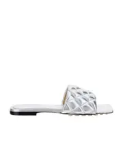 Bottega Veneta Padded Flat Sandals 35.5 White