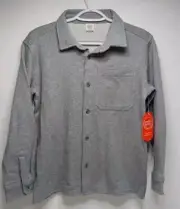 Wonder Nation Boys Long Sleeve Jacket (Grey) Shacket Size Xl (14-16)
