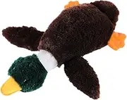 Small Squeaky Duck Dog Toys,Chewing Plush Interactive Teething Toy - Interactive Gnawing Toy, No Stuffing Dog Toy for Large Medium and Small Dogs