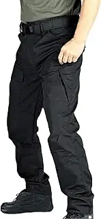 [Generic] Men's Outdoor Cargo Pants Lightweight Loose Fit Hiking Work Pants Casual Fishing Camping Pants with Pockets