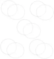 PRETYZOOM 10Pcs Seal Gasket Washer Assortment Kit for Water Filter Housing Reliable Sealing for Filtration Systems and Easy to Install Fits Filters