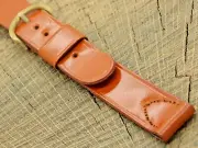 Vintage JB Champion NOS Unused Watch Band Cordovan Gold Tone Buckle 17.5mm Long