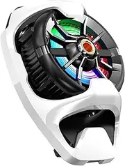 Cell Phone Cooler, Portable Rechargeable Radiator, Game Semiconductor Cooling Fan, Wireless Mobile Phone Cooler with Flashing Light, for Live Streaming, Use, 2.42x3.46x1.61 inches