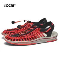 在飛比找蝦皮商城優惠-Socrs 2024時尚男女編織涼鞋手工涼鞋橡膠防滑潮流休閒