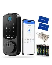 DESLOC B200 Fingerprint Smart Door Lock, Keyless Entry Door Lock, App Control...
