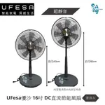 含稅現貨 UFESA  UA1688 16吋DC直流節能扇 MIT DC電風扇 風扇 UA-1688 優雅灰