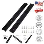 Durable 18'' Alloy Steel Drawer Slides - 10 Pairs with 100 LB Capacity
