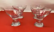 Circleware Oslo Set of 4 Clear Glass Dessert Cups Bowls 6 ounces New in Box