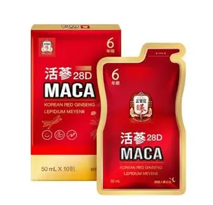 【正官庄】 活蔘28D MACA 10入/6盒