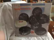 Springform Pan Set 8 Pc Holiday Non-Stick Round Cake Baking Design - 38310