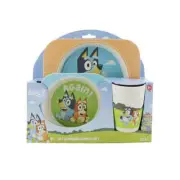Bluey 3PC Bamboo Dining Set