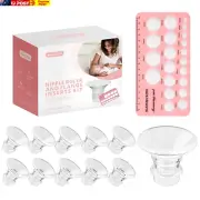 Nipple Ruler, Flange Sizing Kit with 10PCS Flange Insert 13/15/17/19/21Mm, Silic