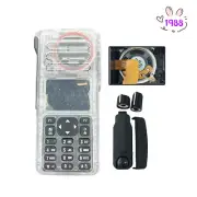 Transparent Front Housing Case Refurbish for XPR7550e Two Way Radio W/H Speaker