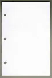 Linco Unruled Filler Paper, 5.5" x 8.5", White, Reinforced, 3-holes - 100 Sheets