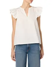 JOES Jeans V-Neck Flutter Sleeve Top