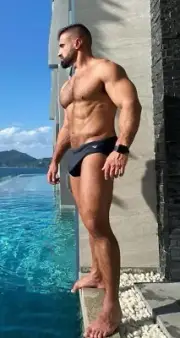 [P187] Male Model Showing Off Posing Beefcake Alpha Hunk Man