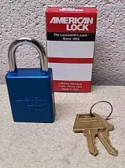 American Lock Keyed Different Lockout Padlock 1" Shackle - NEW NEVER USED IN BOX