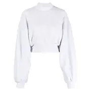 [T By Alexander Wang] 經典毛圈布高領運動衫
