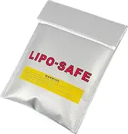 Lipo Safe Bag Fireproof for Safe Charging of Batteries – Various Sizes I Fireproof Battery Bag – Lipo Safety Guard Made of Aramid Fabric