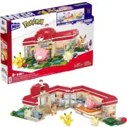 NEW SEALED BOX Mega Construx Pokemon Forest Pokémon Center Building Toy Blocks