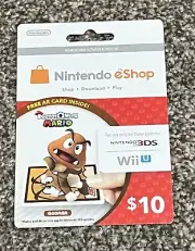 Photos with Mario Goomba Nintendo 3DS Augmented Reality AR Cards Unused eShop